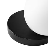 Refa - настінний світильник чорна куля, бра для спальні та ванної Ummo