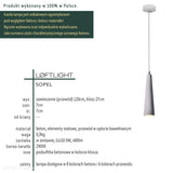 Підвісний світильник Sopel - Loftlight, для вітальні / спальні / кухні (GU10, 5W)