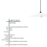 Світильник металевий матовий 60см - модерн для вітальні, спальні, кухні (1xE27) (Супутник) Лофтлайт