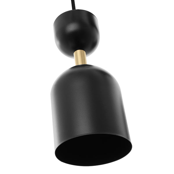Premium - чорний підвісний світильник для вітальні, кухні та ванної - Supuru, Ummo