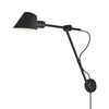 Залишитися | Скандинавський настінний світильник з рухомим кронштейном і чорним або сірим абажуром | Дизайн для людей