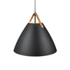Ремінь 16 | Великий підвісний світильник чорний, білий, коричневий над столом, для вітальні | Дизайн для людей