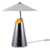 Тайдо | Хромована настільна лампа з регульованим плафоном і вимикачем Дизайн для людей