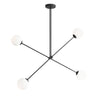 Сучасний регульований підвісний світильник, молочні кулі 4x14см (E14) Aldex (Ohio) 1081PL-L1