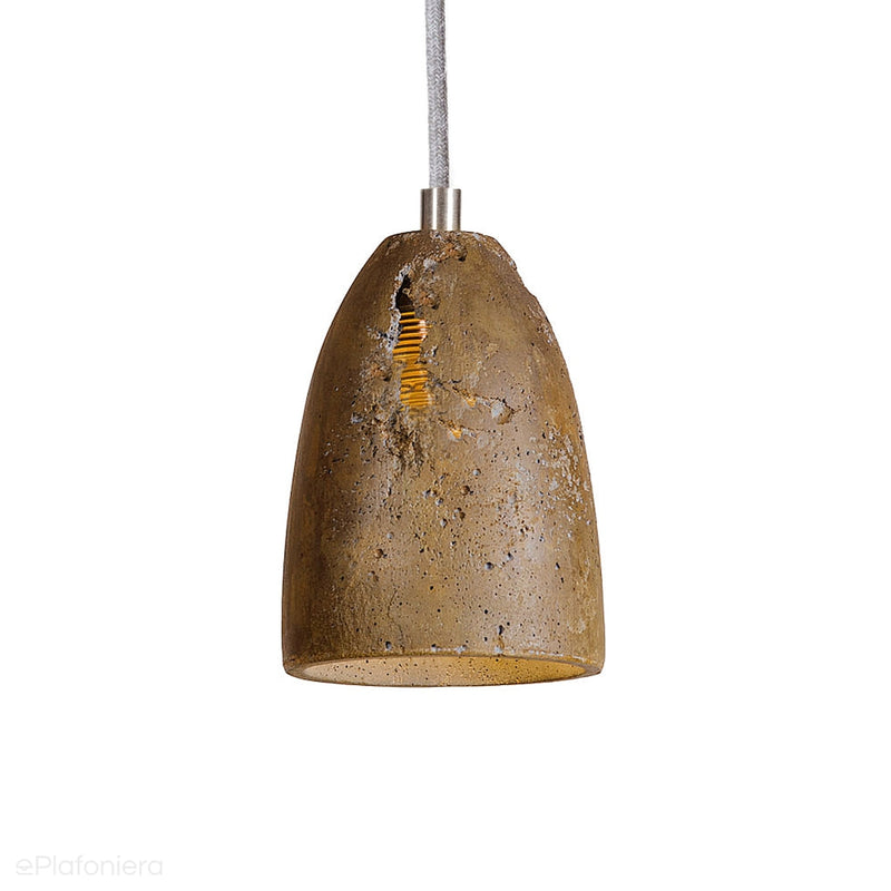 Бетонний підвісний світильник - сучасний промисловий, для вітальні (1xE27) (Febe Volcano 11) Loftlight