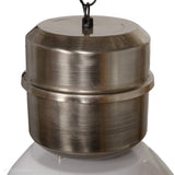 Підвісний світильник лофт білий Voltera 46см нікель - LoftLight