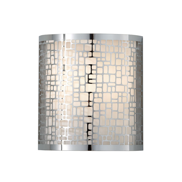 Абажур метал - шовк, бра - настінний світильник для спальні вітальні (1xE27) Feiss (Joplin)