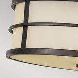 Стельовий світильник в стилі ретро - плафон 34х12см для вітальні, кухні, спальні (3xE27) Feiss (Fusion)