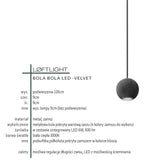 Сучасний підвісний світильник (Velvet 1), для вітальні спальні Bola Bola LED Loftlight