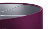 Велюровий абажур Fuchsia - фіолетовий підвісний світильник для вітальні, спальні (колекція - Стандарт, 1xE27) ручна робота