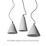 Бетонний світильник - сучасний промисловий підвісний світильник, для кухні вітальні (27см 1xE27) (Kobe 3) Лофтлайт