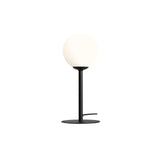 Лампа настільна 35см - трубка чорна, одна кулька молочного кольору 14см (E14) Aldex (Pinne) 1080B1