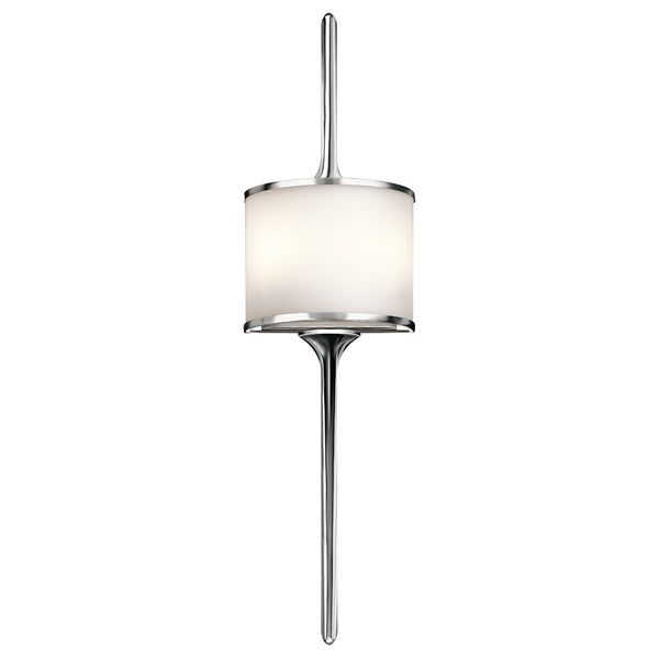 Настінний світильник для ванної, спальні, вітальні висота 56/76 см (хром) (G9 2x4W) Kichler (Mona)