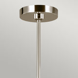 Сучасний підвісний світильник (свічник 9хЕ14) для спальні вітальні (нікель полірований) Feiss (Brianna)