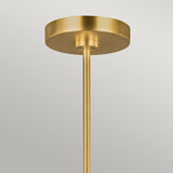 Сучасний підвісний світильник (свічник 9хЕ14) для спальні вітальні (оксидована латунь) Feiss (Brianna)