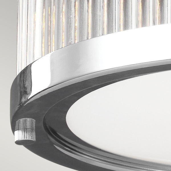 Світильник для ванної 38/28см скляна стеля - хром стельовий світильник (LED G9) Feiss (Paulson)