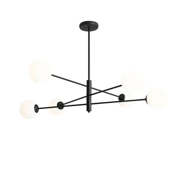 Чорний регульований світильник Homme - Aldex, люстра, білі кулі 6x14см (E14)1090PL-K1