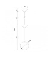 Стильний білий підвісний світильник для кухні та вітальні - Gladio, Ummo