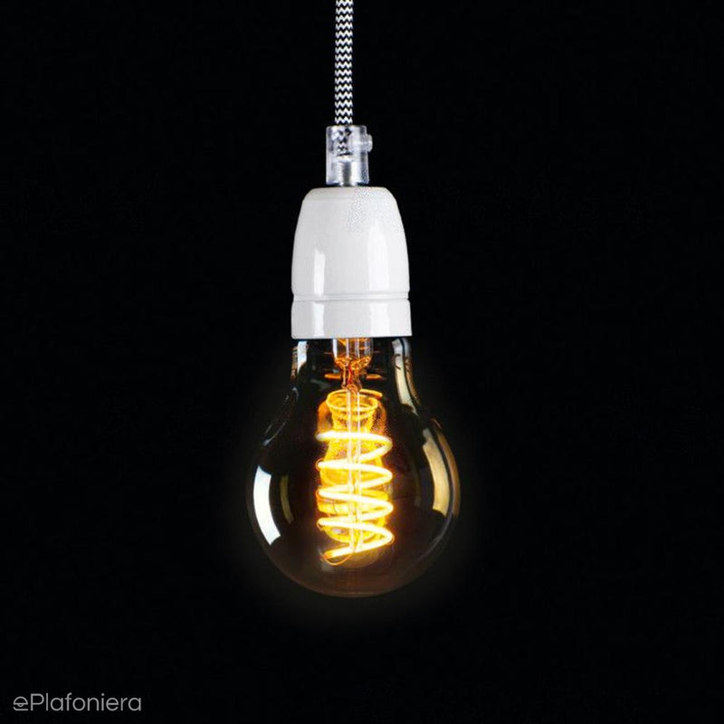 E27 LED спіральна лампа розжарювання (A60, 5W = 23W) (230lm, 1800K) Kanlux/KANXLED0205