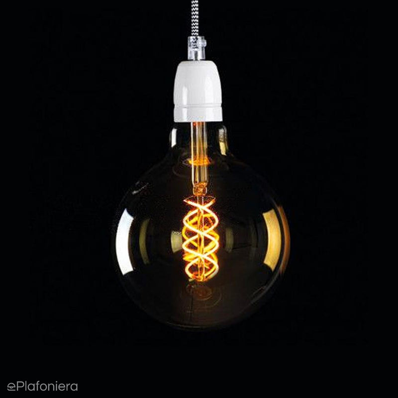 E27 LED спіральна лампа розжарювання (G95, 5W = 28W) (290lm, 1800K) Kanlux/KANXLED0220