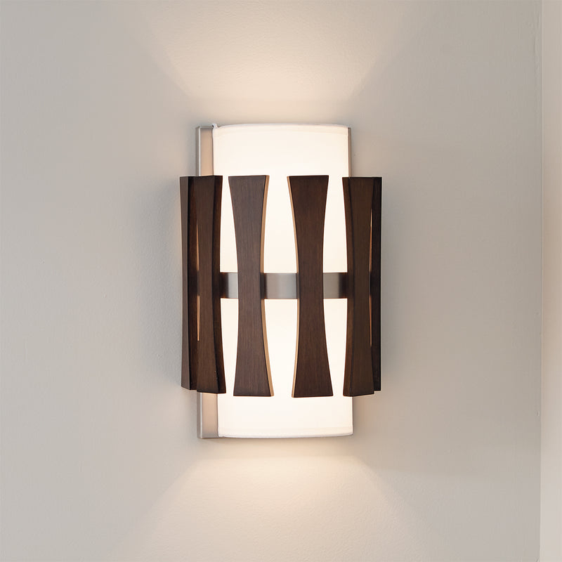 Настінний світильник Cirus з деревом каштана - Kichler, настінний світильник для вітальні / спальні / кухні (2xE14)