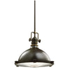Підвісний світильник loft Hatteras - Kichler (коричневий, 34см, 1xE27)