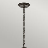 Світильник підвісний металевий чорний (прутки, намистини, 61см) для вітальні хол спальні (6хЕ14) Kichler (Piper)