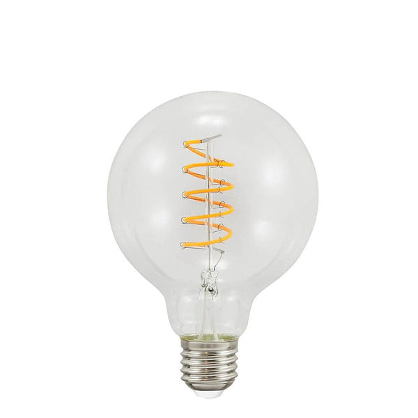 E27 LED спіральна лампа розжарювання (G95, 4W = 21W) (210lm, 2200K) Polux/SANLD0232B
