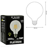 E27 нитяна світлодіодна лампа (G95, 7,5 Вт = 75 Вт) (1055 лм, 3000 К) Polux/SANLD0233
