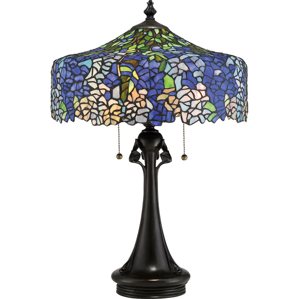 Настільна лампа Tiffany Cobalt, Quoizel