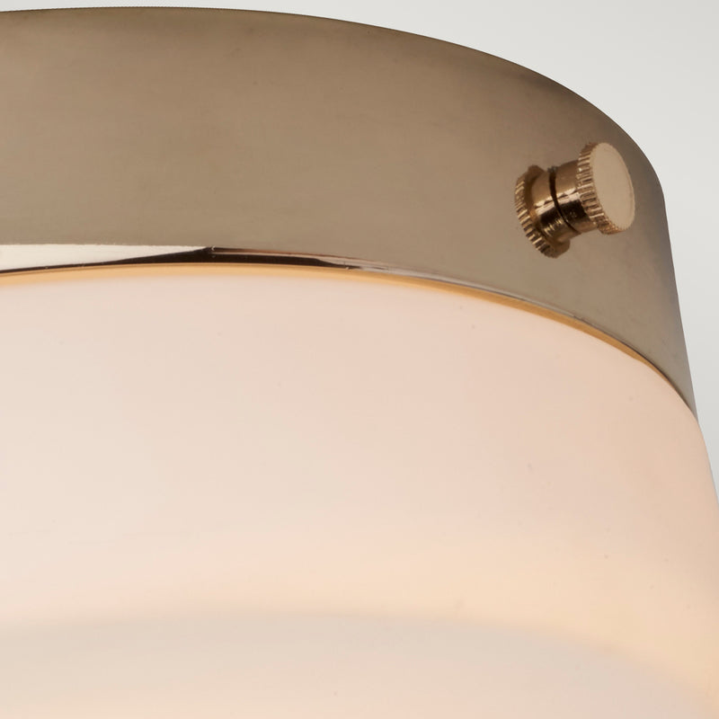 Золотий стельовий світильник (23/29см) - стельовий світильник для ванної, вітальні, спальні (GX53 9W) Elstead (Tamar)